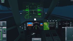 Turboprop Flight Simulator, ночной полет на самолете PV-40.