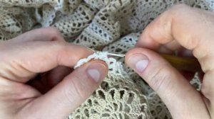 Скатерть крючком, Фернанда, часть 3 из 3 (соединение)