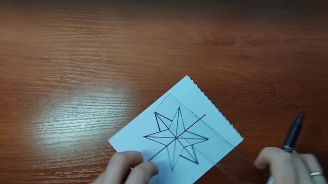 HOW TO DRAW THE EIGHT-POINTED STAR OF THE COMPASS / КАК НАРИСОВАТЬ РОЗУ ВЕТРО смотреть онлайн