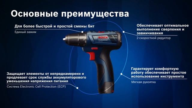 Аккумуляторная дрель шуруповёрт Bosch GSR 120 LI Professional Bosch Pr смотреть онлайн