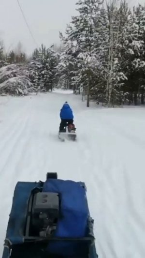 Буран .детский сн7егоход бензиновый.#снегоход #снегока