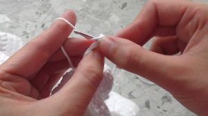 Резинка крючком - Обвязка изделия по краю полотна