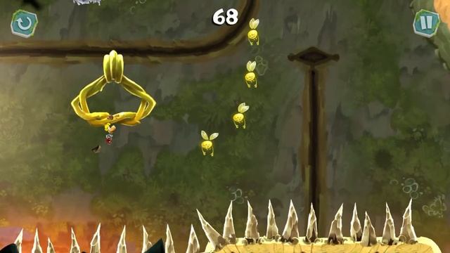 Прохождение Rayman Mini из Apple Arcade ｜ 4-7 Взлеты и падения ｜ на 100⧸100