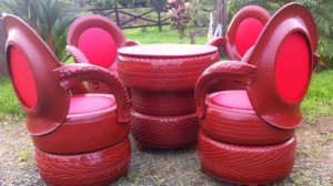 Мебель из шин: креативные идеи для вашего сада