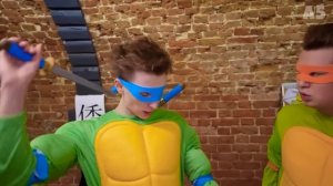 ЧЕРЕПАШКИ НИНДЗЯ в Реальной Жизни 😂 ПОПРОБУЙ НЕ ЗАСМ?