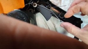 Сборка ручки газа на бензопиле Партнёр Р340