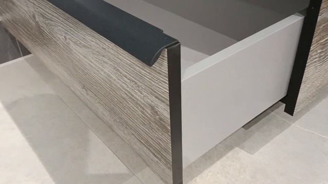 Akvarodos 12327 Тумба Loft-Neo (дуб морас) 85 см зі стільницею Loft-Iron смотреть онлайн