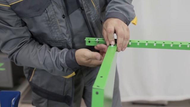 Металевий стелаж серії МС на 5 полиць зеленого кольору смотреть онлайн