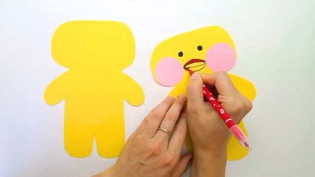 Уточка Лалафанфан СКВИШ из бумаги. Игрушка антистресс