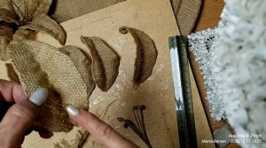 Джутовые лилии...панно из джута...