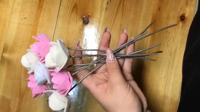 Букет из фетра смотреть онлайн