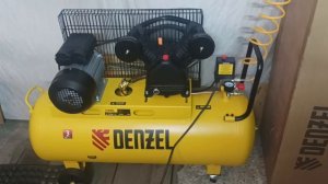 Воздушный компрессор с ременным приводом DENZEL BCV2200/100 2.2