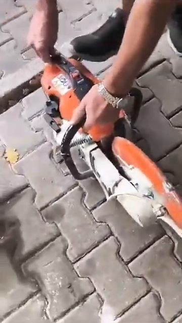 Как заводить бензорез Stihl TS420 смотреть онлайн