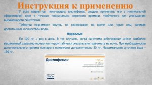 Диклофенак (таблетки): Инструкция по применению