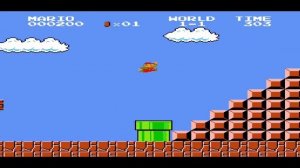 Марио прыгает очень высоко!!!