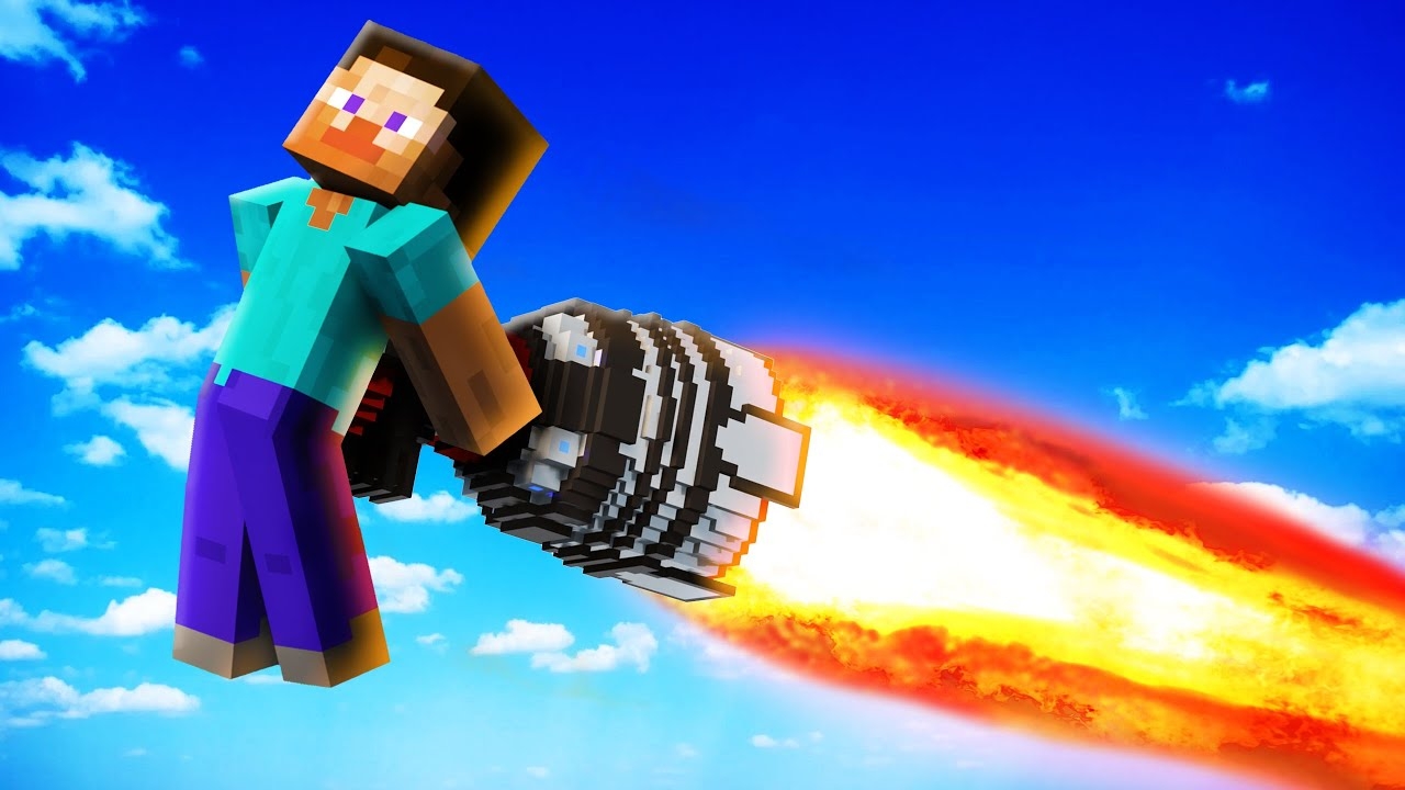 Игра с ракетными ускорителями в Майнкрафт | Teardown