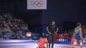 Разамбек Джамалов финал 2024 Олимпиада вольная борьба