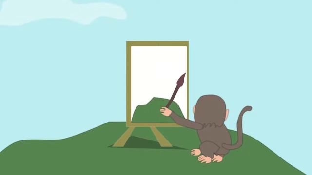 обезьяна и пейзаж смотреть онлайн