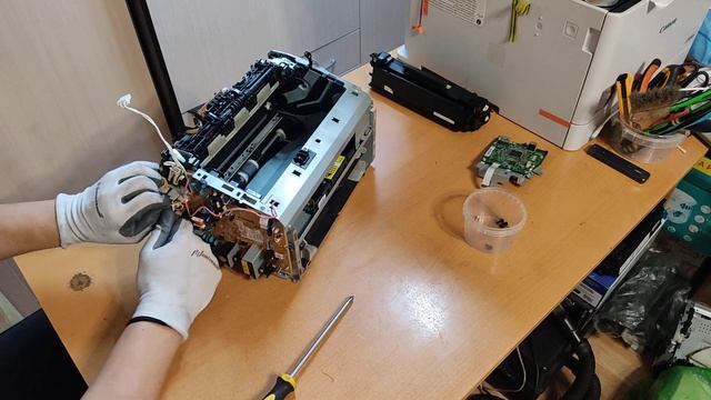 Canon i-SENSYS LBP3010B - 0000B289UDgx / Разборка и Подготовка к ТО смотреть онлайн