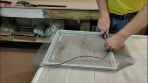 Сборка внутренней вставной москитной сетки