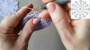 Подстаканник крючком / Декоративная салфетка крючком
