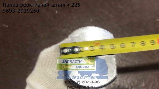 Палец реактивной штанги 225мм  9693-2919250