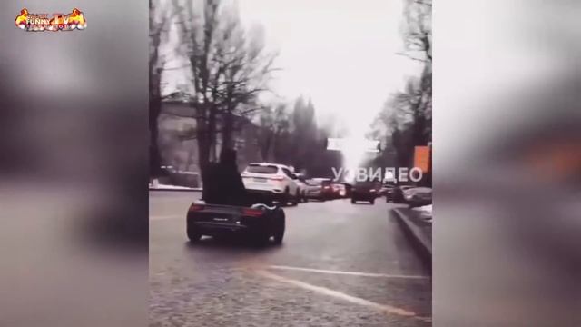 Авто приколы, приколы на дорогах! Смотри до конца!!! #25 смотреть онлайн