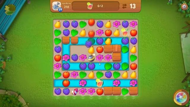 Gardenscapes. 318 уровень. смотреть онлайн