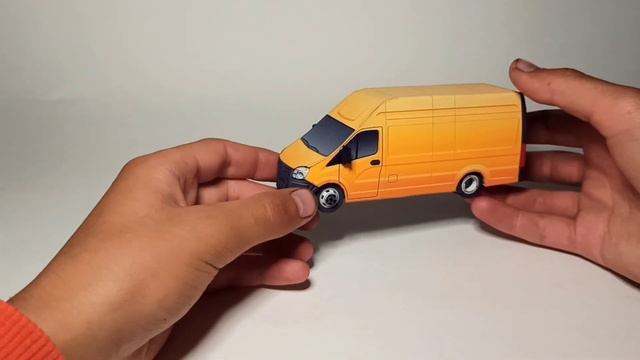 Газель Некст из бумаги, сборка обзор модели!