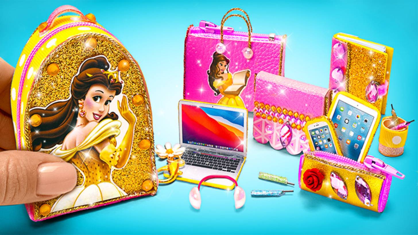 👑Школьные принадлежности для Белль 🎒 Блестящие поделки DIY смотреть онлайн