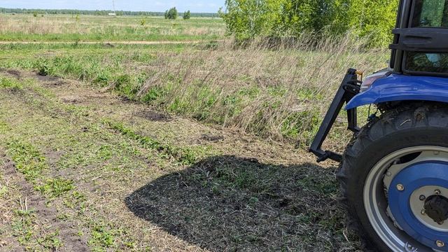 Трактор Русич 504. Мульчер уралец переделал на гидропривод.