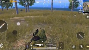 PUBG MOBILE, занял ТОП 1 с AWM, Красивый финал!