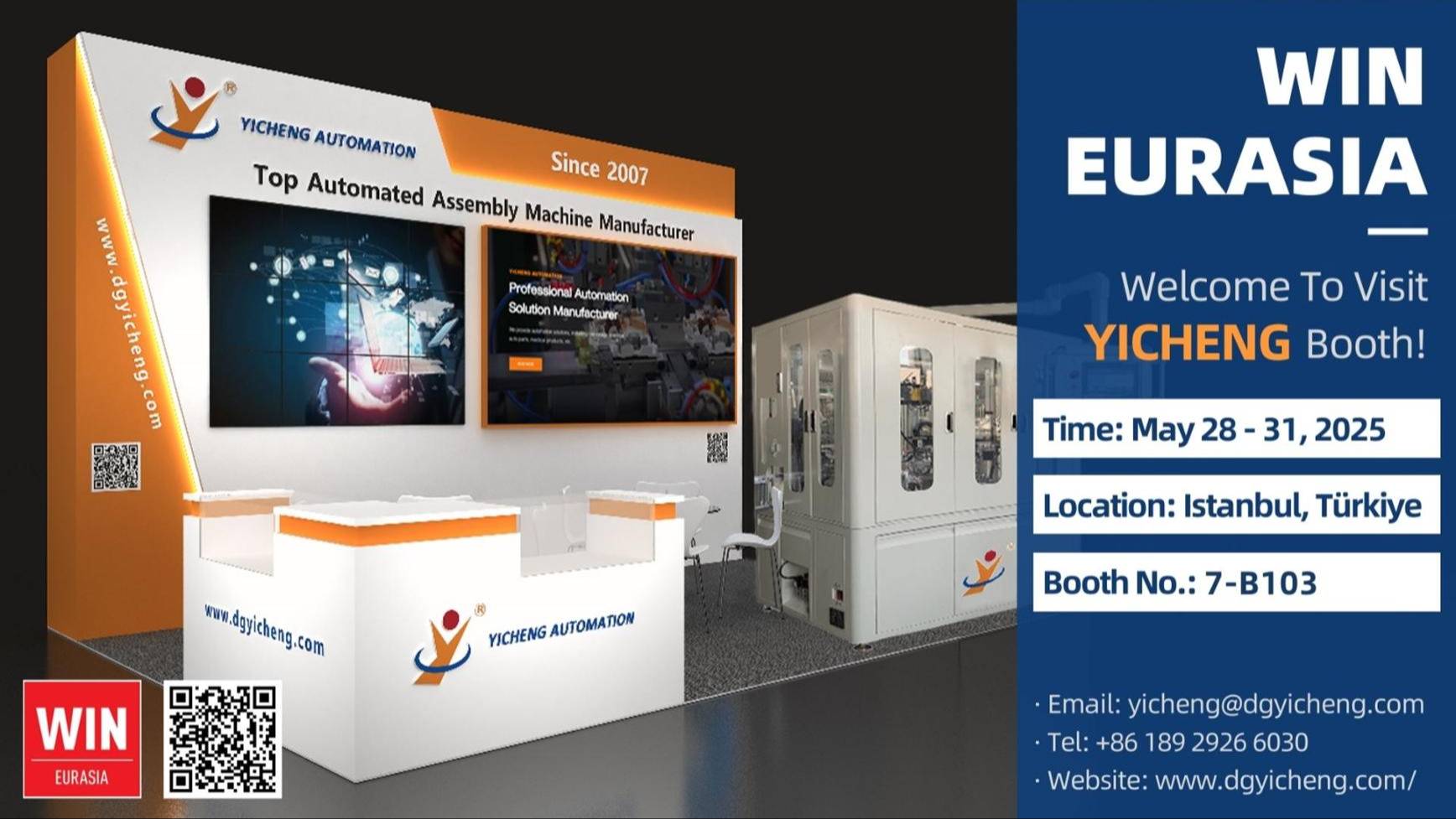 Yicheng will be present at the Turkish Industrial Exhibition – WIN EURASIA 2025