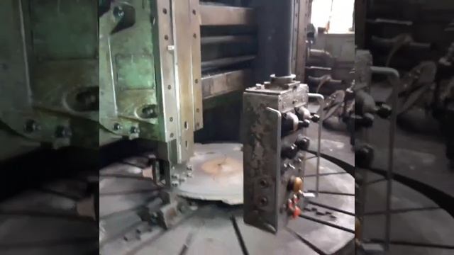 Обработка детали на огромном карусельном станке смотреть онлайн