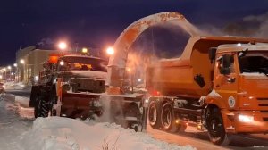 Очистка обочин от снега Шнекоротор ДЭ-210Б-1М Нарьян-Мар