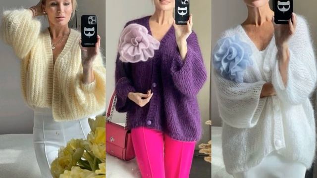 КАРДИГАНЫ ДЛЯ ДАМ 50+60+70+💖 ВЯЗАНАЯ МОДА💖 УЮТНЫЕ СТИЛЬ?