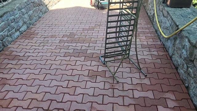 Мойка тротуарной плитки