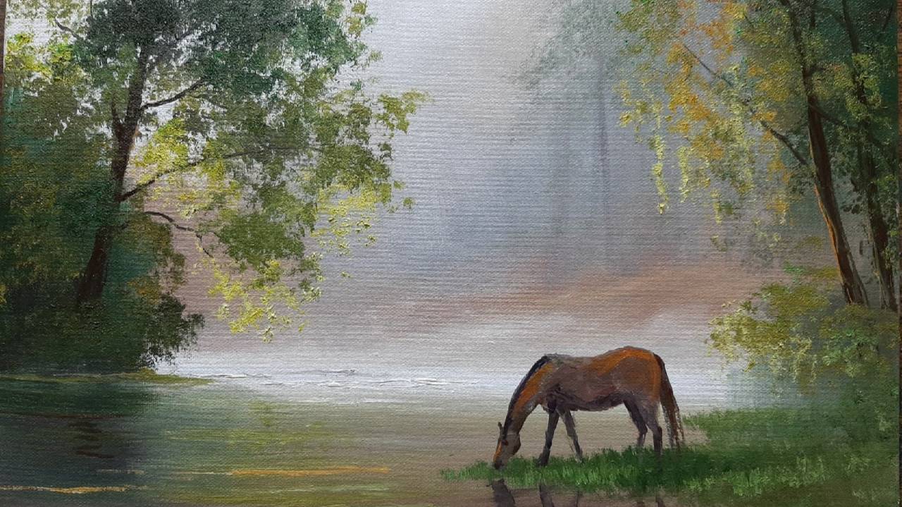 Пейзаж.Живопись маслом