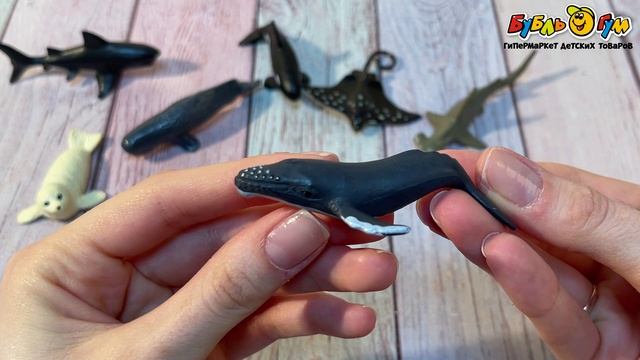 Набор фигурок Морские животные 12шт с 3лет - видео
