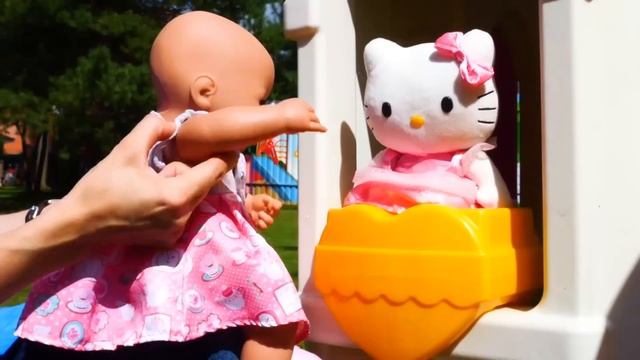 Кукла Беби Бон Анабель пришла в ДЕТСКИЙ ЗООПАРК! Видео смотреть онлайн
