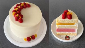 Торт МАНГО-МАЛИНА🥭❤️ Нежный малиновый мусс в сочетании с экзотическим манго💛