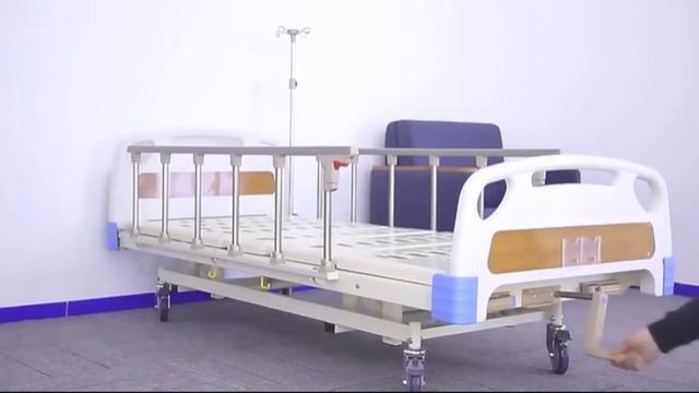 Manual adjustable bed---Медицинская кровать с ручной регулировк? смотреть онлайн