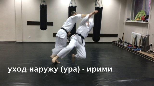 Входы и броски на удары ногами