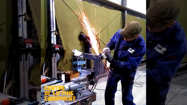 Шлифовка деталей захвата для подъёма колодезных коле?