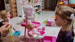 Распаковка набора для кукол Baby Anabelle and Baby Born Беби Анабель и Беби Борн обзор Nursery