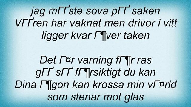 Lars WinnerbГ¤ck - Varning FГ¶r Ras Lyrics смотреть онлайн