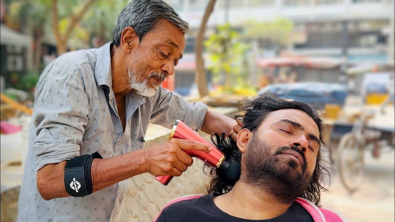 World-Famous Waris Barber ｜ Ultimate Head Massage for Instant Sleep & Stress Relief ｜ India Ka ASMR смотреть онлайн