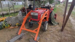 Обзор самодельного куна на минитрактор YANMAR 1802D