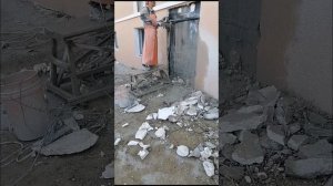 Алмазная цепная пила в деле. Режем окна  в бетоне толщи