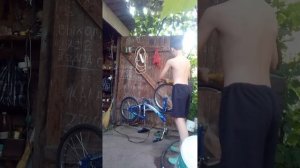 велосипед с двигателем от болгарки (тест с дрелью) буд?